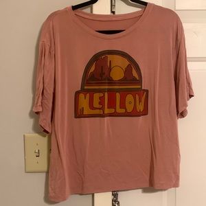 Groovy Earthbound super soft pink mello shirt